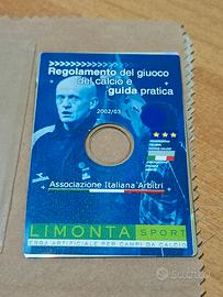 CD CARD REGOLAMENTO GIUOCO DEL CALCIO VINTAGE 