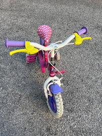 Bicicletta bambina. Minnie con rotelle