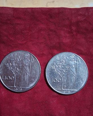Moneta da 100 lire anno 1978