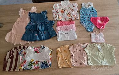 Vestiti bimba, taglia 9-12 mesi, estate