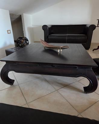 Tavolino etnico  da salotto 100x100x37