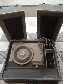 Giradischi a valigia vintage Monarch