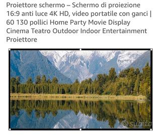 schermo proiettore 4K - 130 pollici nuovo