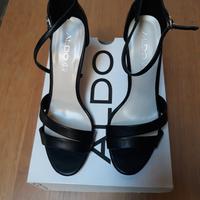 Sandali pelle nera di " Aldo" nuovo mis 40