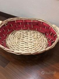 cesto rotondo in vimini