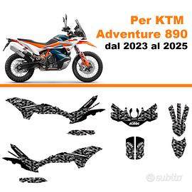 kit 30 adesivi per ktm Adventure 890 - 2023 a 2025