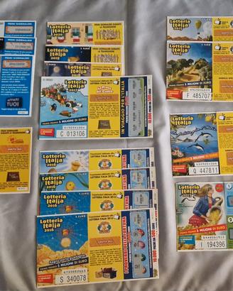 biglietti lotteria Italia 1999/2023