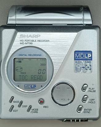 SHARP MiniDisk Portable Recorder MD-MT99