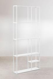 Scaffale in acciaio Thura  bianco montato- SKLUM