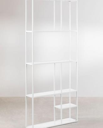 Scaffale in acciaio Thura  bianco montato- SKLUM