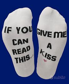 Calze Fantasmini scritta *se leggi questo, baciami