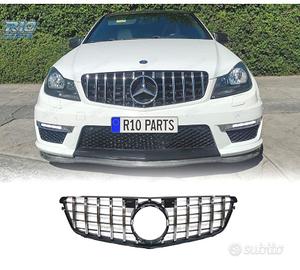 GRIGLIA MERCEDES W204 07-14 LOOK AMG GT NERO CROMA