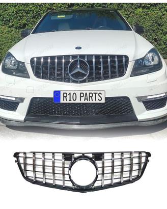 GRIGLIA MERCEDES W204 07-14 LOOK AMG GT NERO CROMA