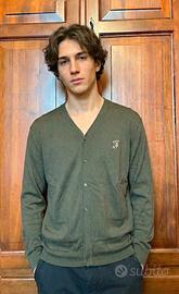 Cardigan Uomo Trussardi Action Verde Scollo V L