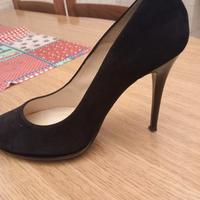 Scarpe nere n.39 in camoscio made in Italy