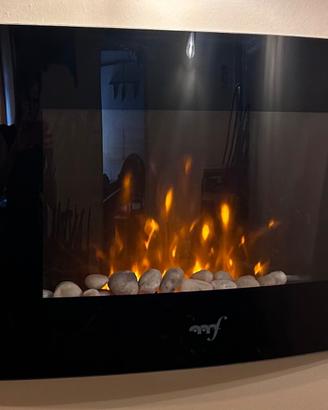 Camino Elettrico da Parete Mastro Fuego - Vetro Ne