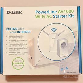 Powerline D-Link AV1000 Wi-Fi AC Starter Kit