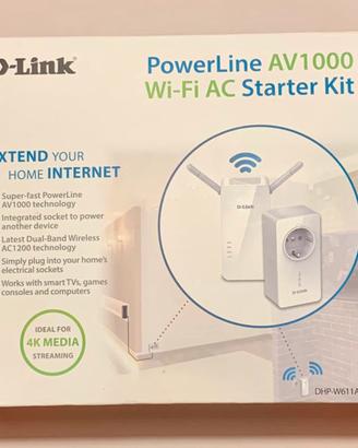 Powerline D-Link AV1000 Wi-Fi AC Starter Kit