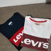 Set 2 T-shirt Levi's Originali 13-16 anni Ottime C