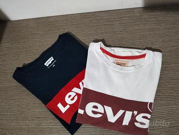 Set 2 T-shirt Levi's Originali 13-16 anni Ottime C