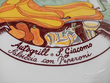 VECCHIO PIATTO COLLEZIONE AUTOGRILL VINTAGE 