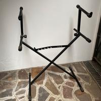Supporto Piano Tastiera Doppio