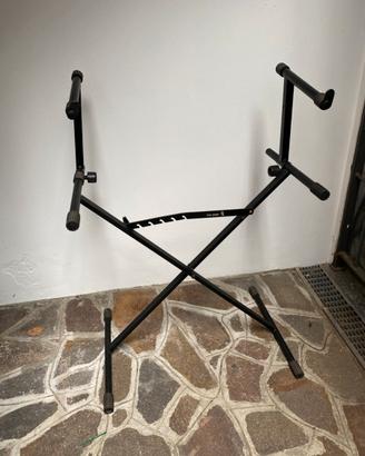Supporto Piano Tastiera Doppio