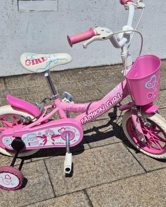 Bici bambina 12 pollici (12”) con rotelle
