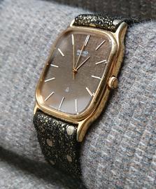 Orologio al quarzo placcato oro Seiko Chariot