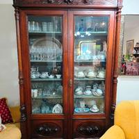 VETRINA D'EPOCA IN NOCE , INTAGLIATA, AUTENTICA.