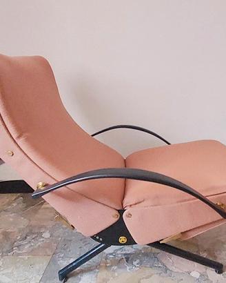 Chaise Longue P40 di Tecno di O.Borsani. Anni '50.