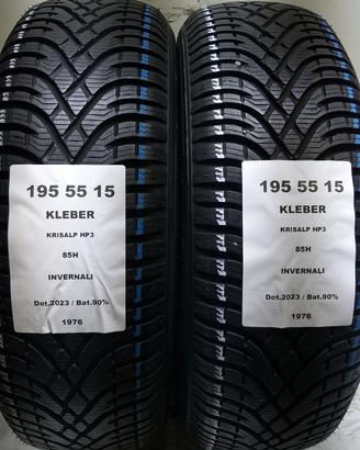 2 GOMME 195 55 15 KLEBER A1976
