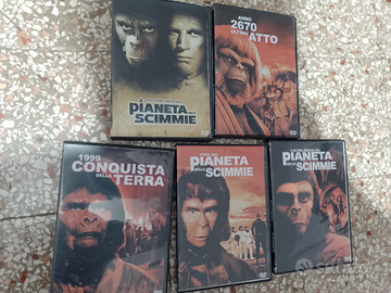 5 dvd il pianeta delle scimmie