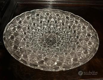 Vassoio vetro vintage diametro 30 cm