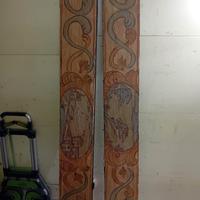 antiche travi dipinte