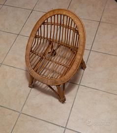 Poltroncina in bambù per bambini vintage