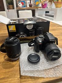 Kit Nikon D3300 Doppio Obiettivo (<500 scatti)