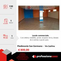 Locale con 2 vetrine