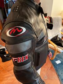 Giacca in pelle moto (taglia 48)