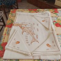 tovaglia di Lino ricamata a mano