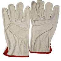 guanti bianchi da lavoro in pelle