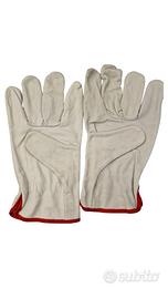 guanti bianchi da lavoro in pelle