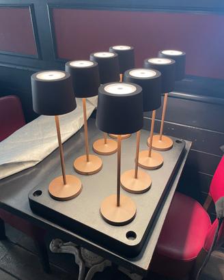 Lampada led da tavol ritorante h39 cm color bronzo