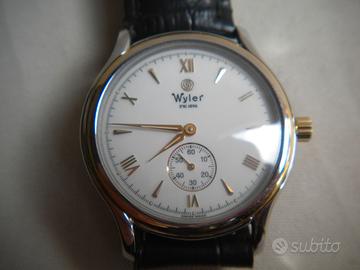 Wyler pw1896 Eta 7001 vintage acciaio mm.37