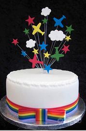 Decorazione torta aeroplanini