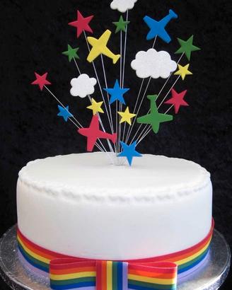 Decorazione torta aeroplanini