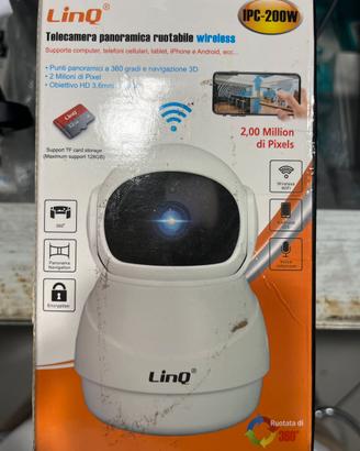 LinQ Telecamera wifi ip motorizzata con audio