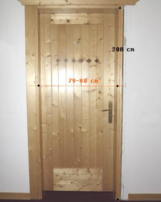 Porte in legno per casa in montagna