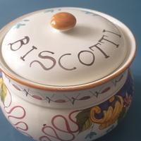 Biscottiera ceramica Deruta
