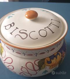 Biscottiera ceramica Deruta